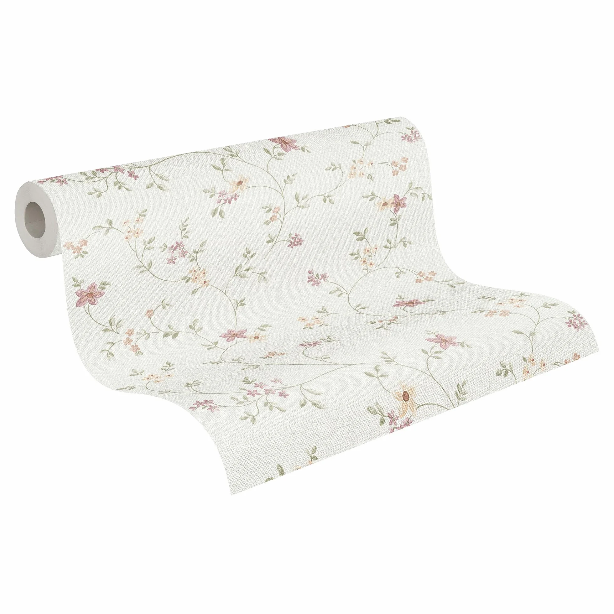 A.S. Création papier peint intissé floral multicolore vert crème rosé 10,05 m x 0,53 m