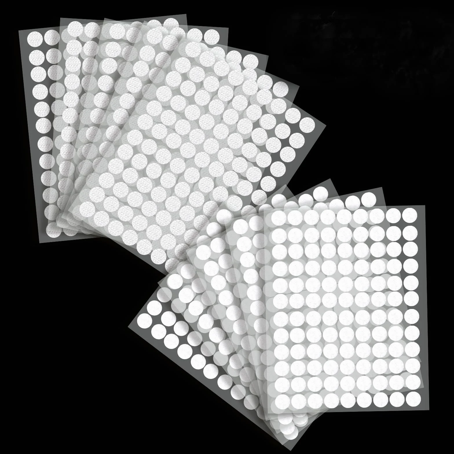 Oderra 1080 Pcs Scratch Autocollant Rond 10 mm, Pastille Auto-adhésifs pour DIY Artisanat