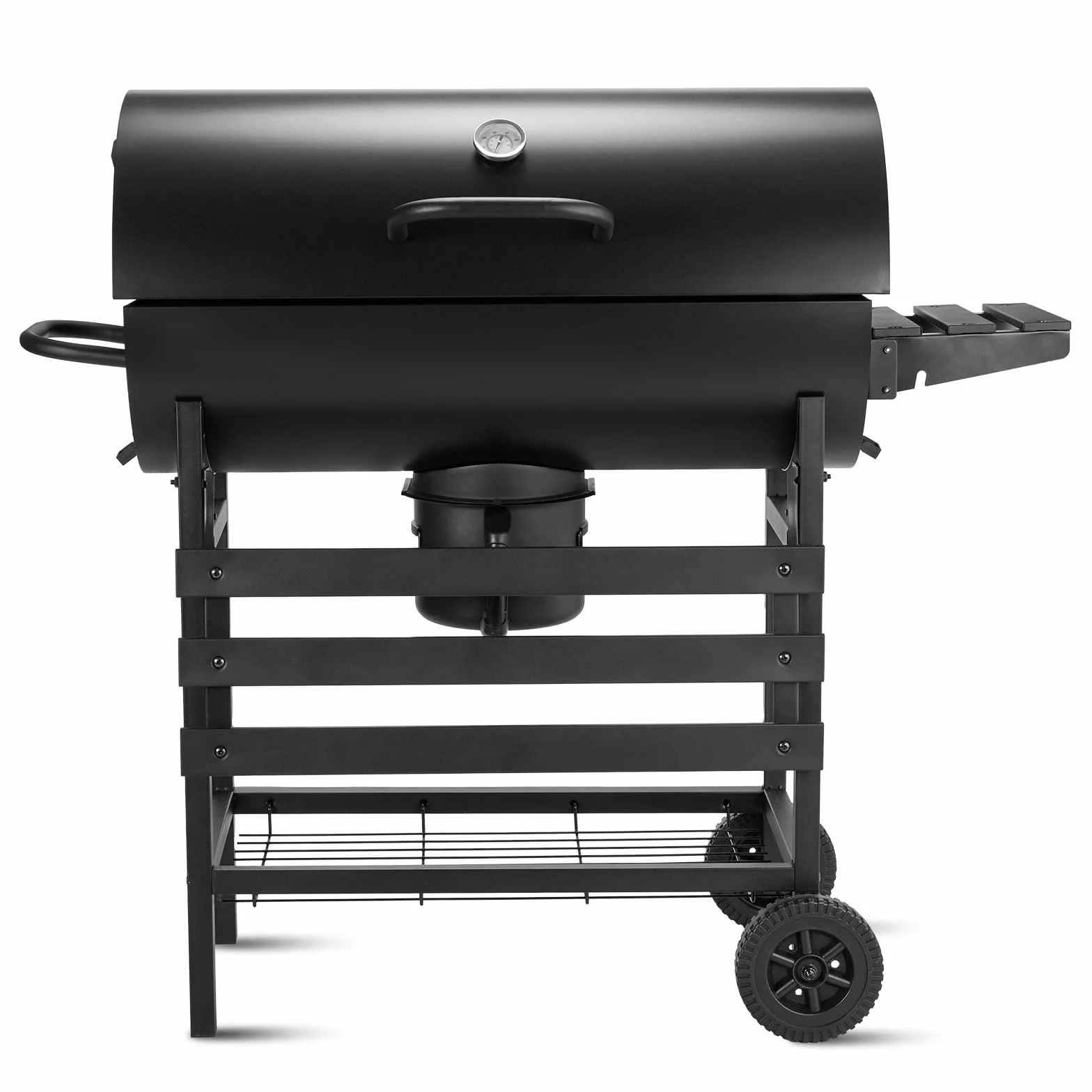 DEWINNER Barbecue au Charbon, Grille XXL, Gants & Pince Offerts, Évents Réglables, Tiroir à Cendres, Roulettes, Idéal Jardin/Balcon/Cour (Modèle de Base)