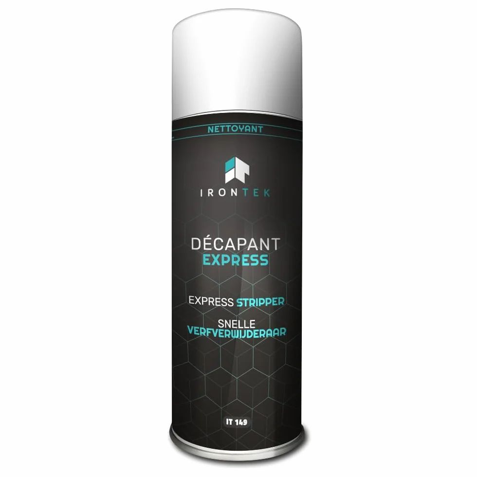 IRONTEK Décapant Peinture Express 500ml IT149 Spray Carrosserie Action Rapide Mousse