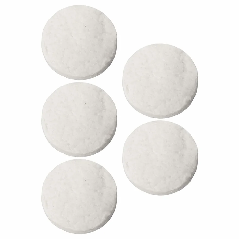 Mèches circulaires en laine pour cheminées de table, 6,1 x 1 cm, blanc, résistantes à la chaleur