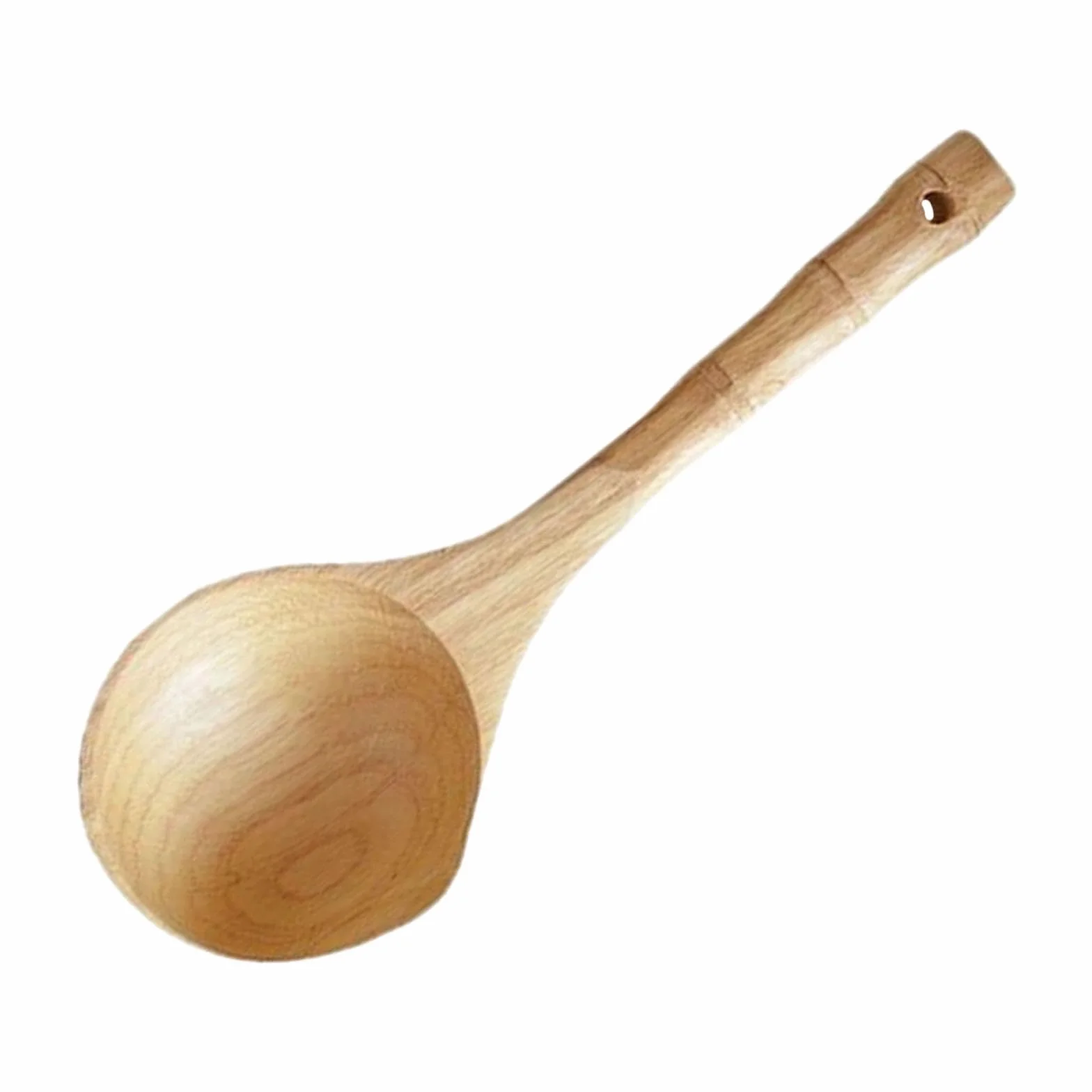 Louche en Bois pour Sauna et SPA, Cuillère à Eau en Bois Massif avec Manche Long