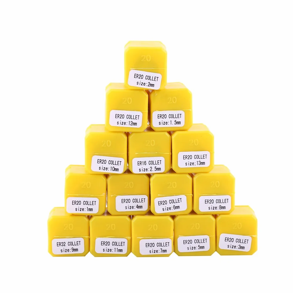 ER20 Collets Acier Inoxydable 1-13 mm 20 mm pour CNC Tour Fraiseuse