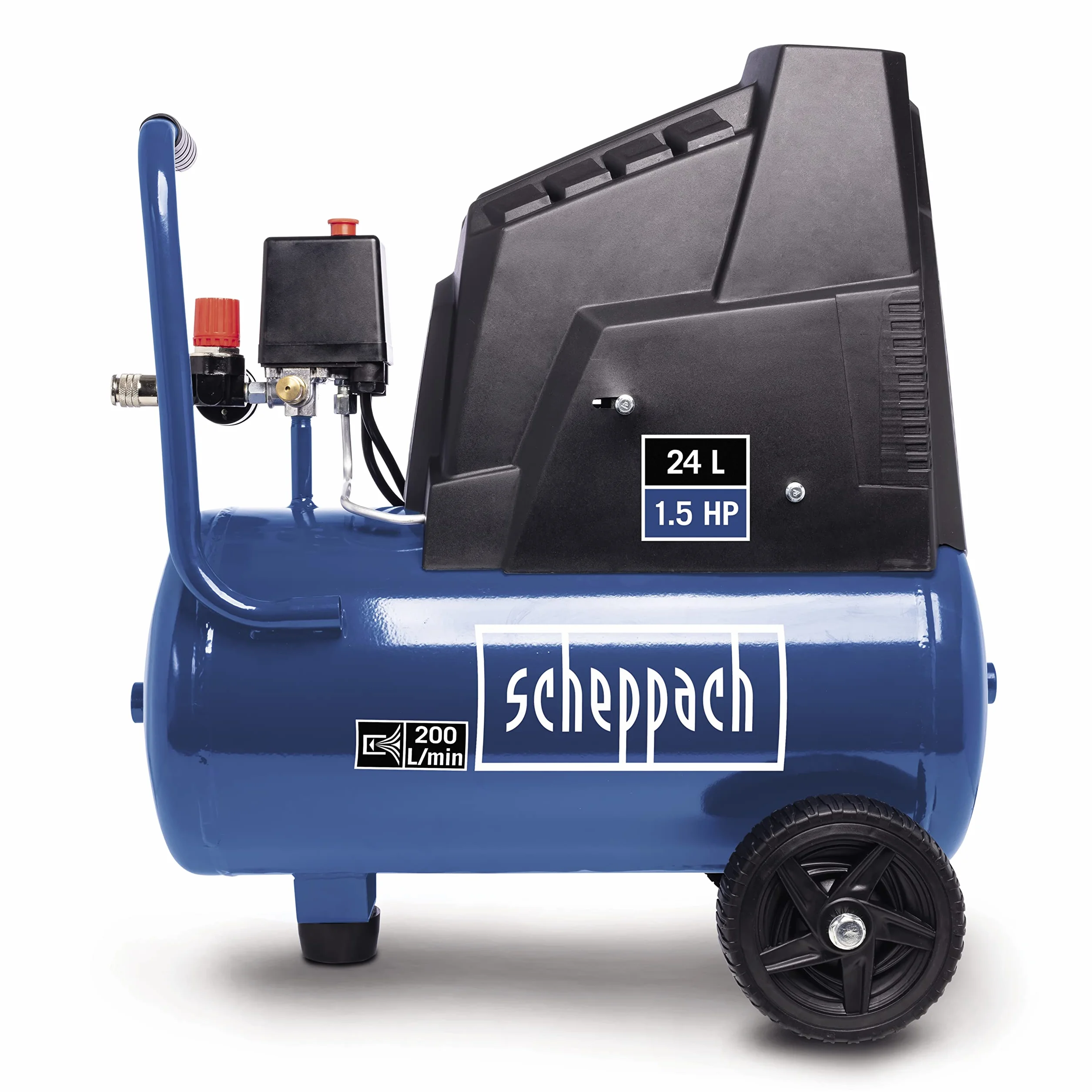Scheppach HC25o Compresseur sans huile 1100 W 24 l 8 bar 165 l/min 13 outils