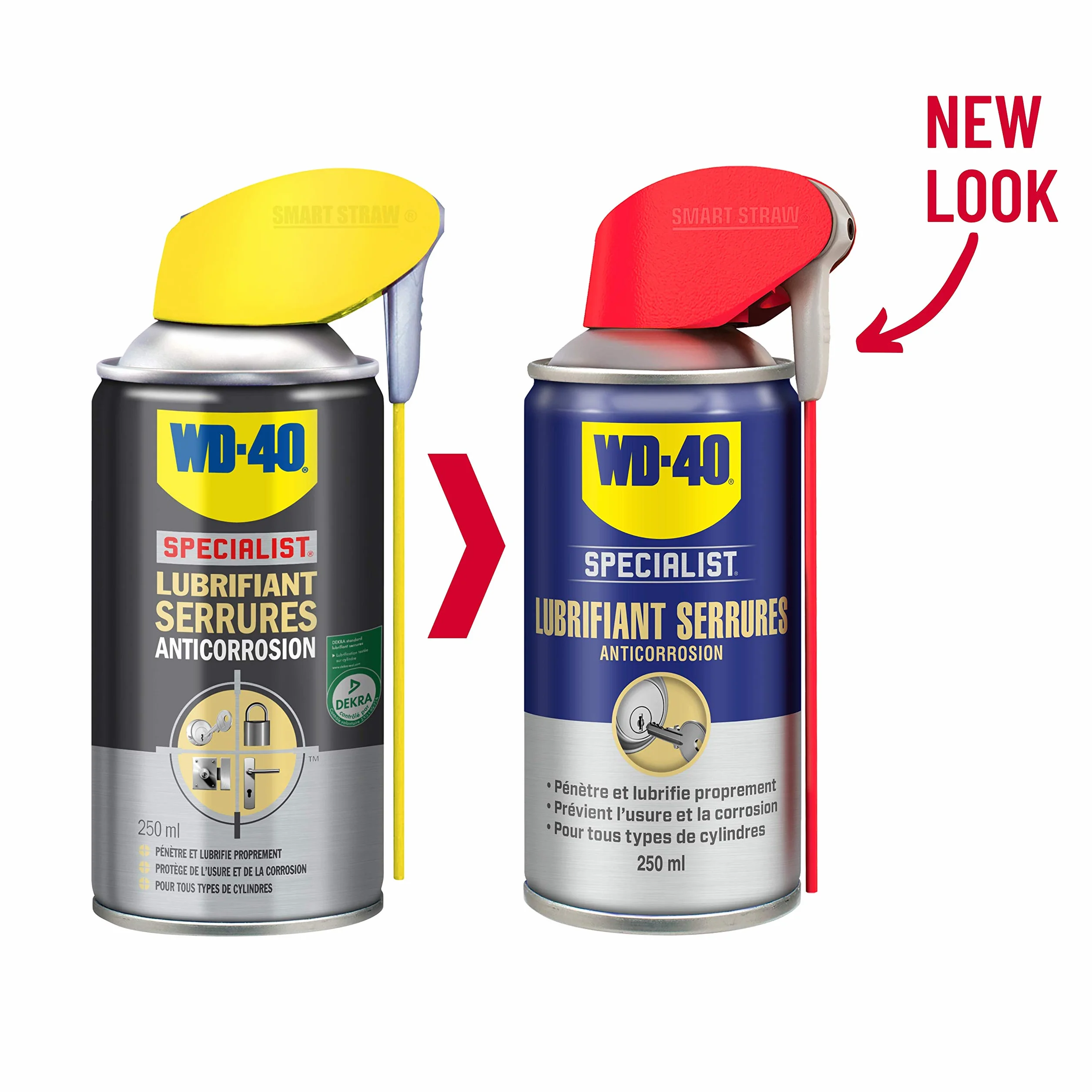 WD-40 Specialist Lubrifiant Serrures Spray Double Position Anticorrosion 250 ML