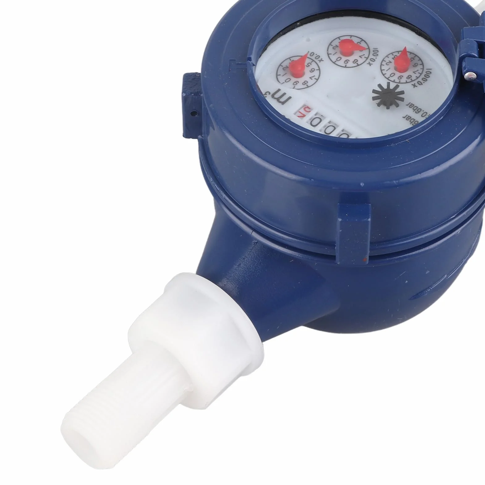 Compteur d'Eau Froide Plastique 1/2" DN15 Débitmètre Jardin