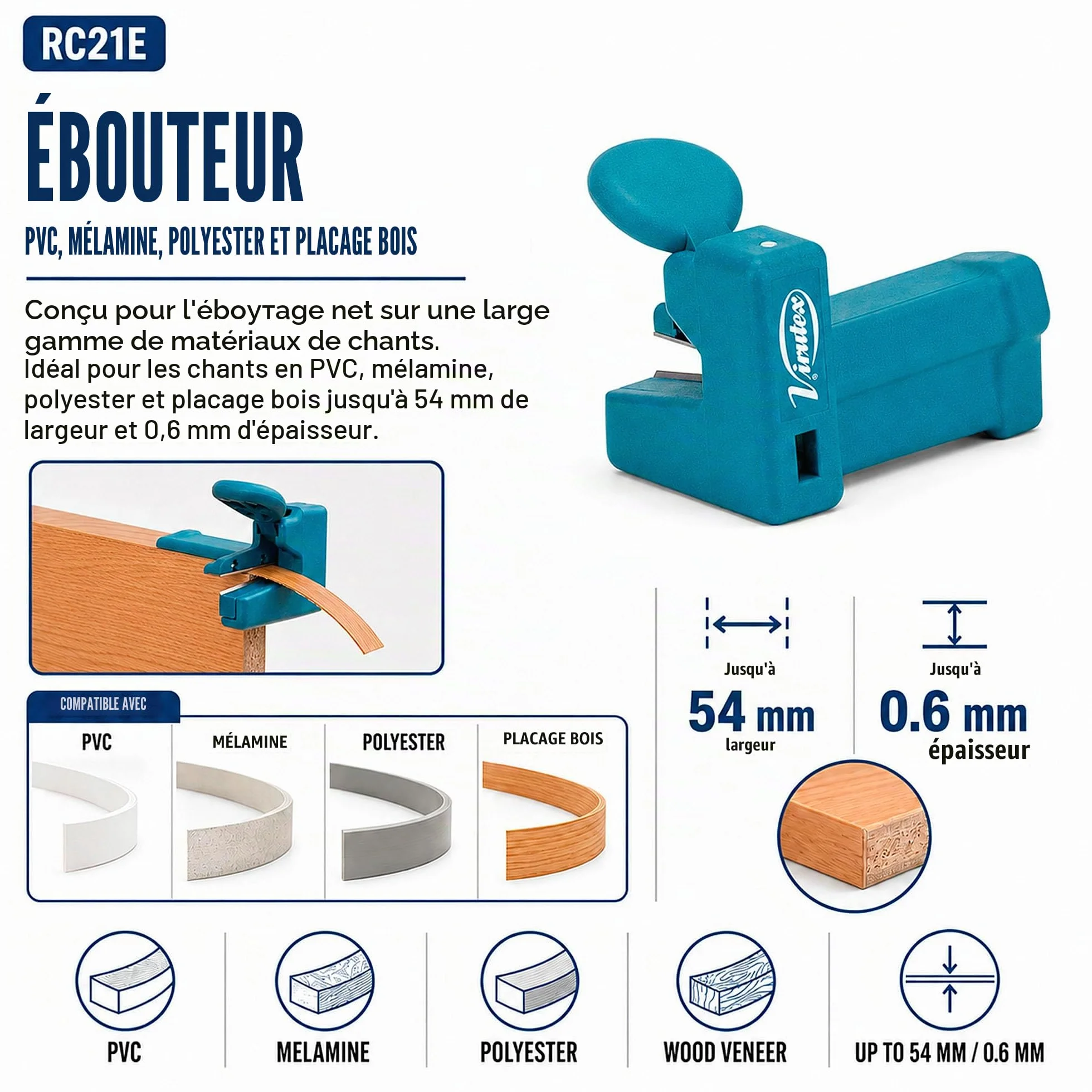 Virutex Set AU93 RC21E Profileur Vert