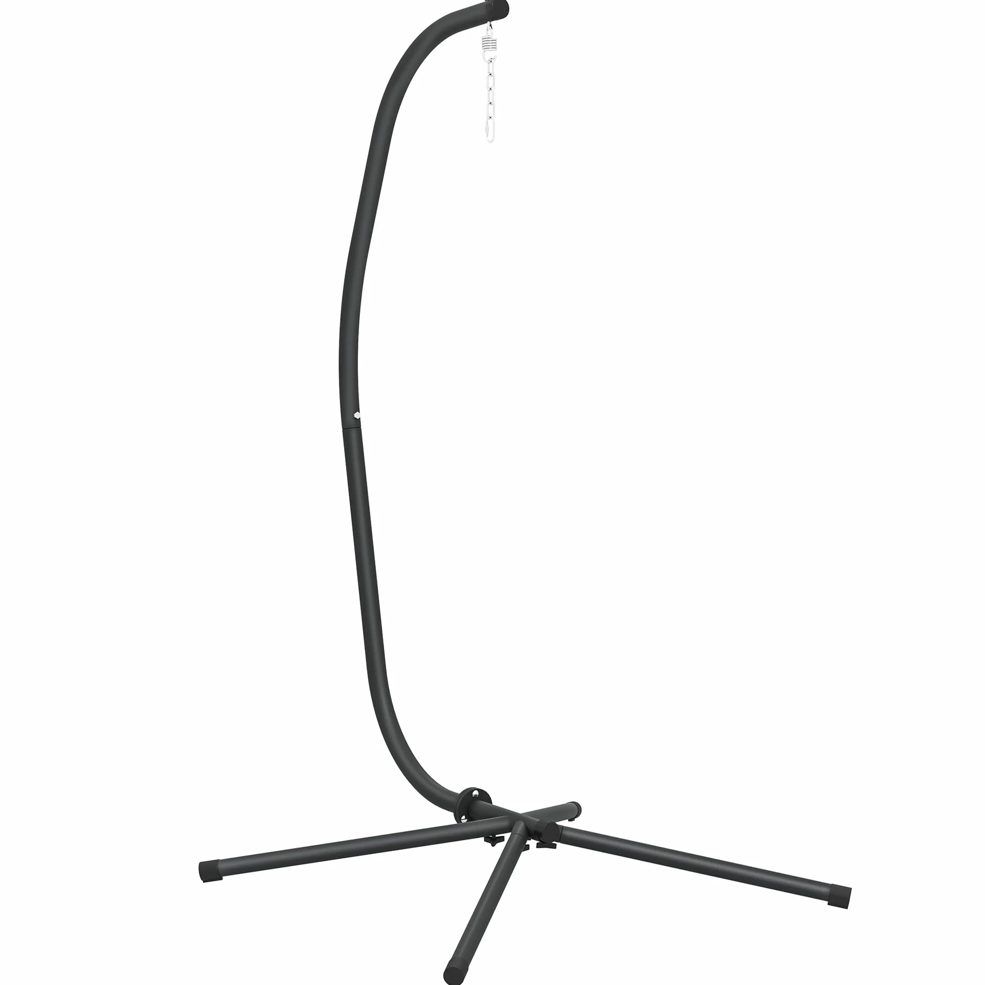 Outsunny Support de Fauteuil Suspendu, Cadre en métal Robuste, Charge Max. 150 kg, 128 x 105 x 205 cm, Noir