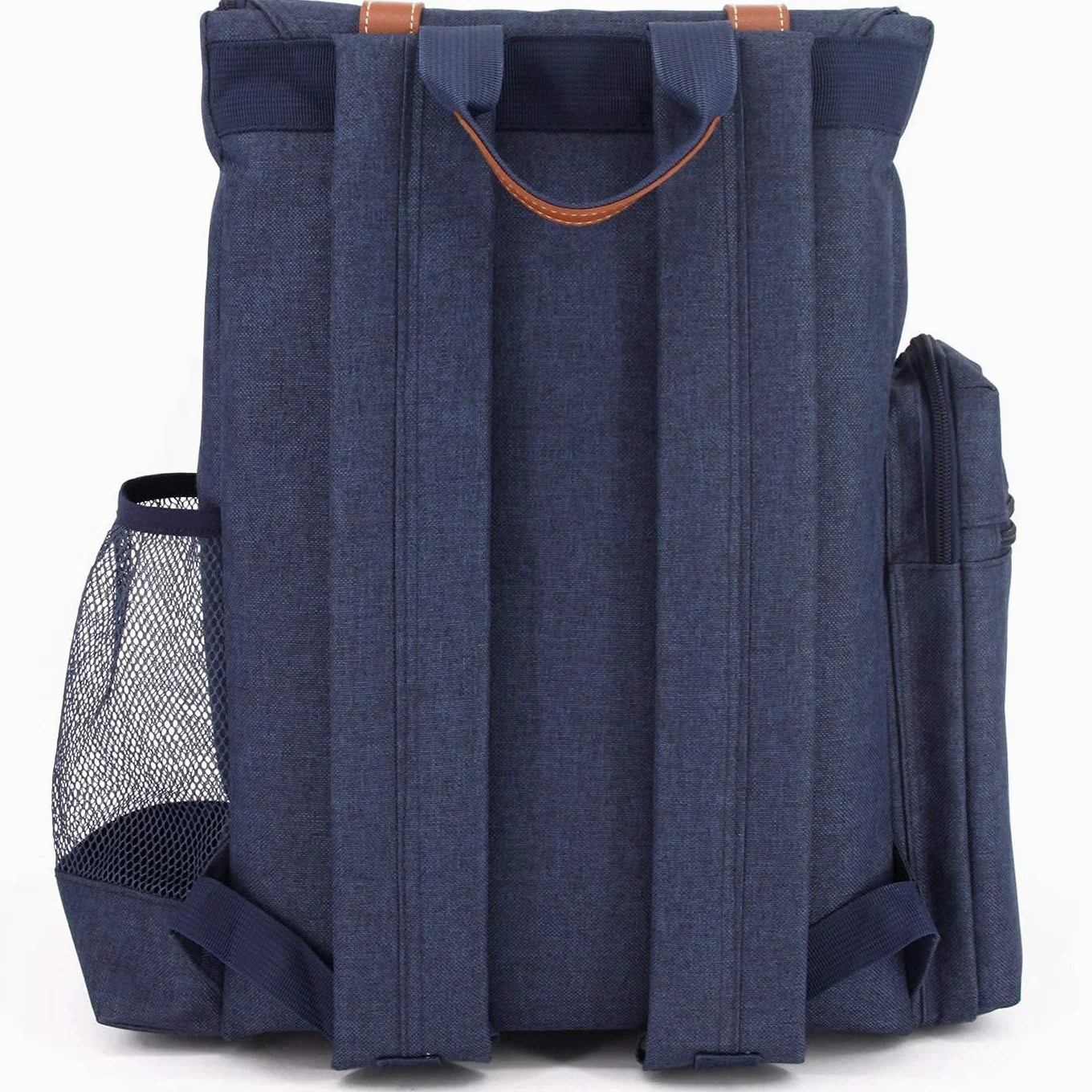 Les Jardins de la Comtesse - Sac à Dos Pique-Nique Escapade - 4 Personnes - Complet avec Compartiment Isotherme - Assiettes Solides et légères - Nombreuses Poches - 29 x 15 x 44 cm (Bleu)