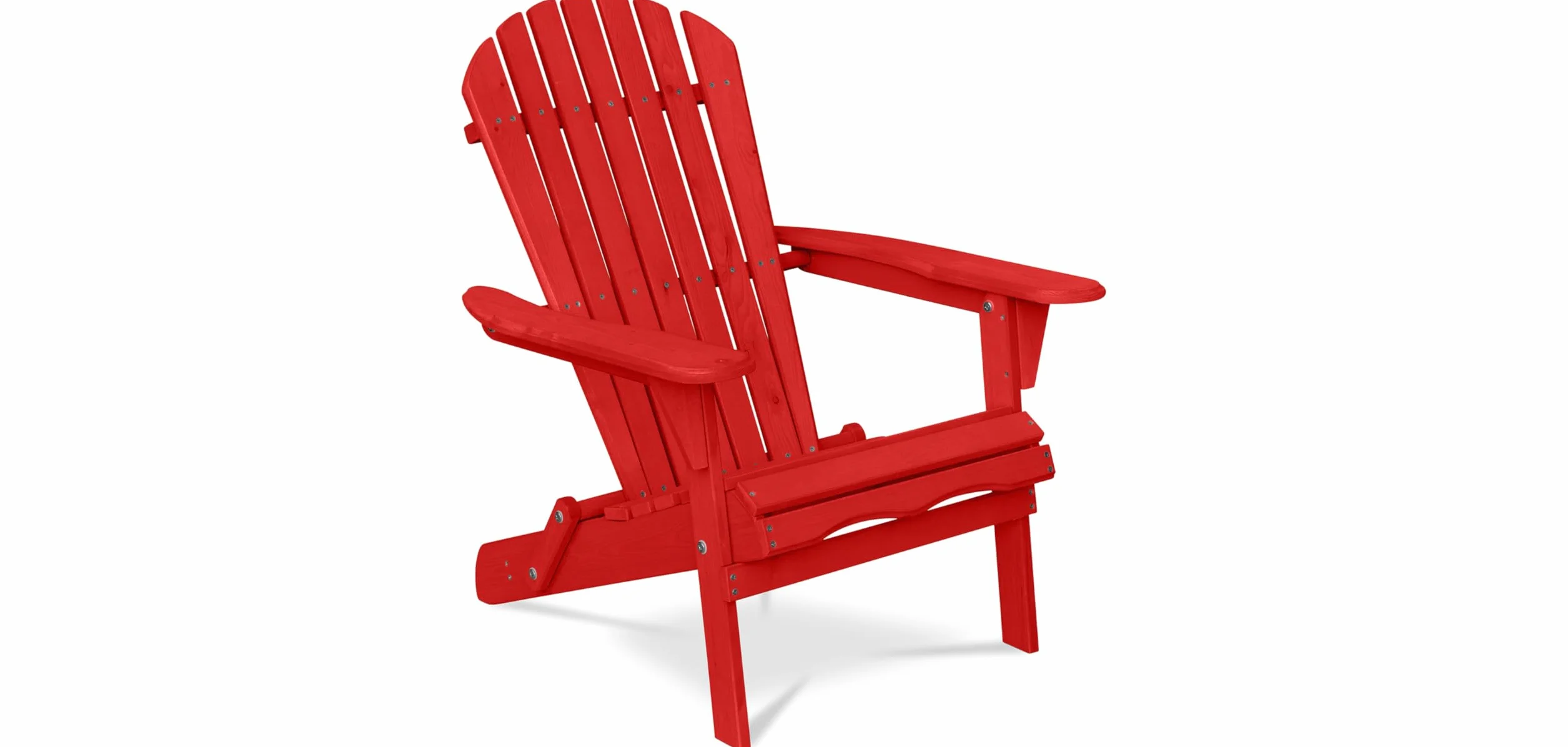 Chaise d'extérieur en Bois avec accoudoirs - Chaise de Jardin Adirondack - Adirondack Bleu