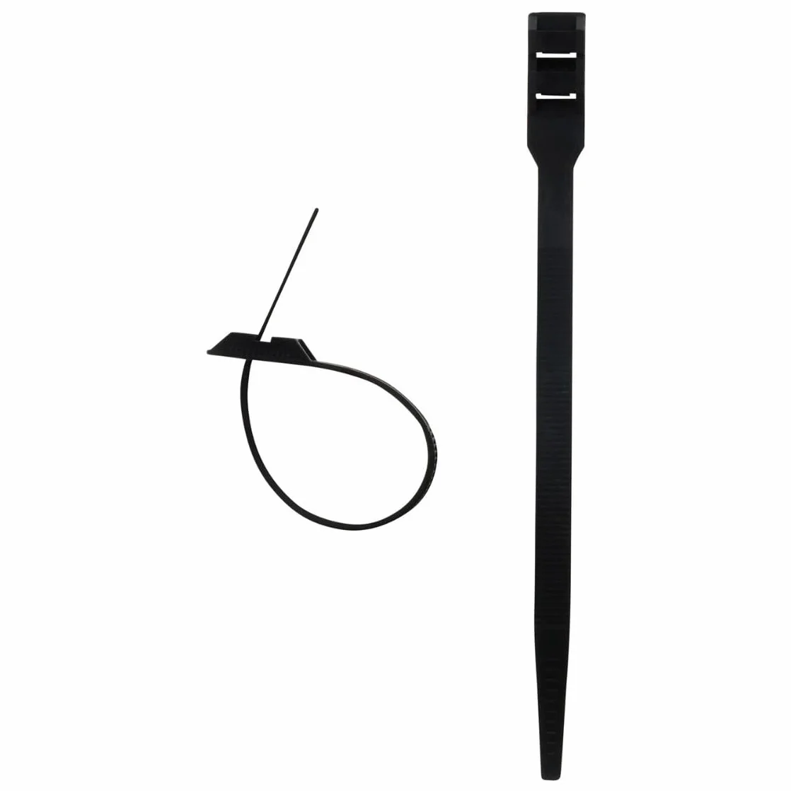 Lot de 100 colliers de câblage 6x 175mm Noir Zenitech