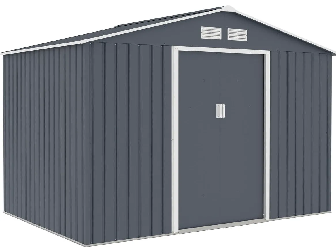 Abri de Jardin métal Vegas II - 5,29 m2 - Gris