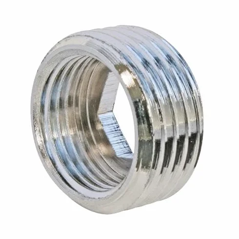 Raccord Mâle 20/27 Femelle 15/21 Laiton Chromé SOMATHERM FOR YOU - Raccordement Rapide Résistance Corrosion Eau Sanitaire Chauffage Gris