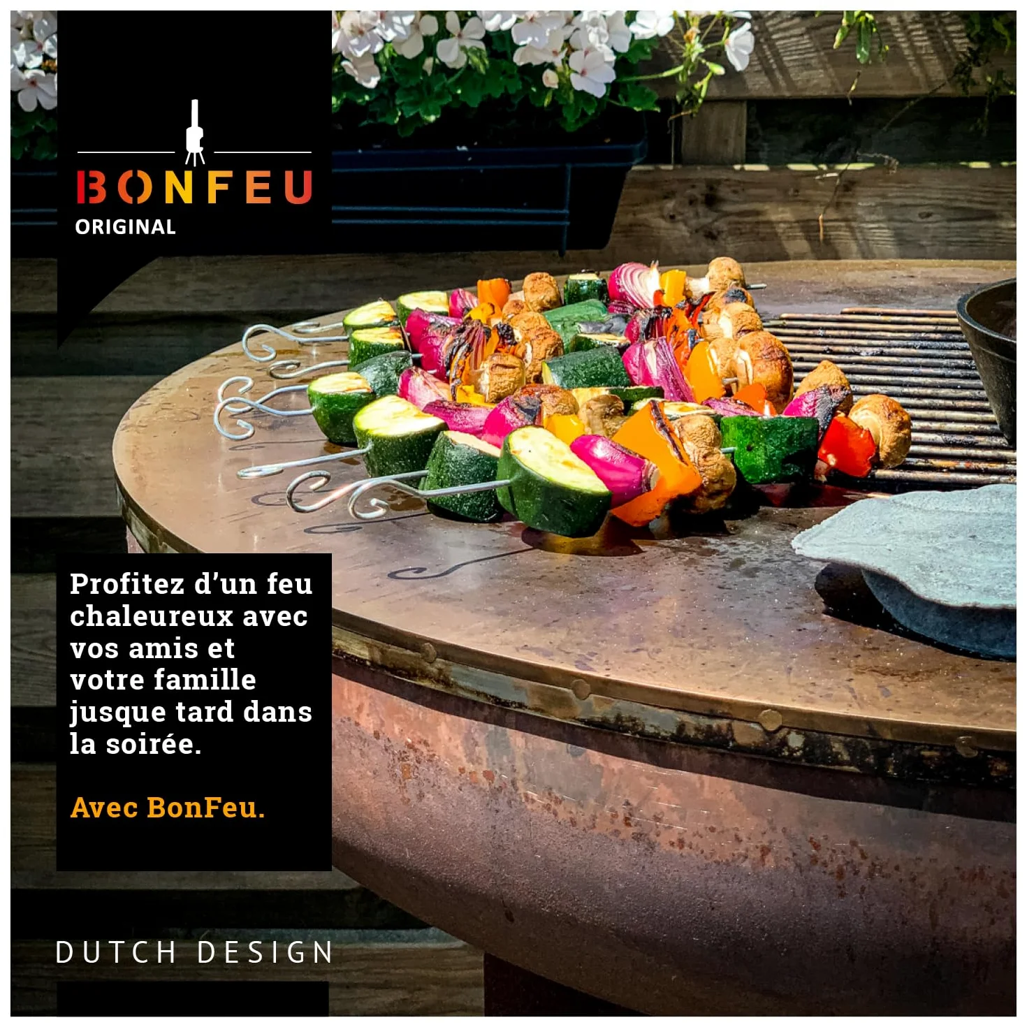 BonFeu BonBiza Brasero Exterieur Barbecue - Foyers extérieurs et Braséros (Acier Corten)