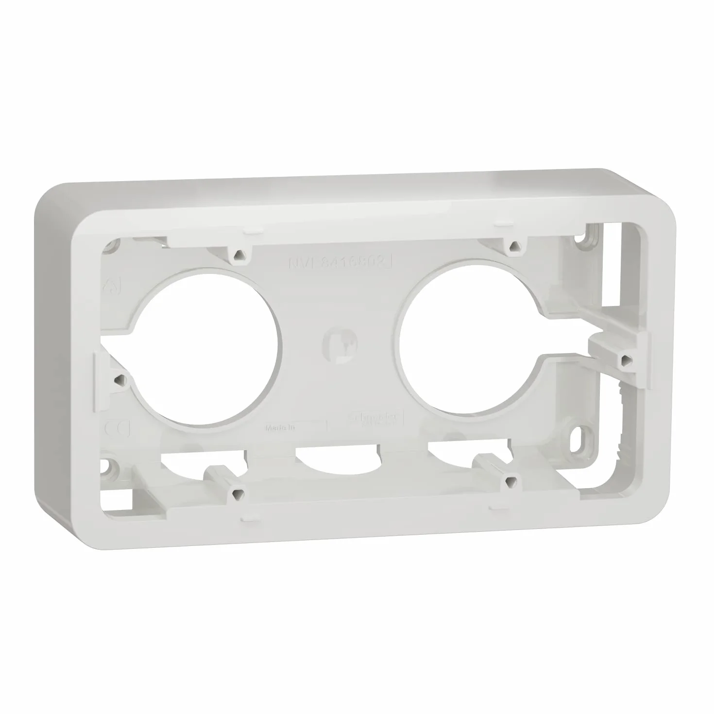 Schneider Electric Unica boîte en saillie blanc 2 postes