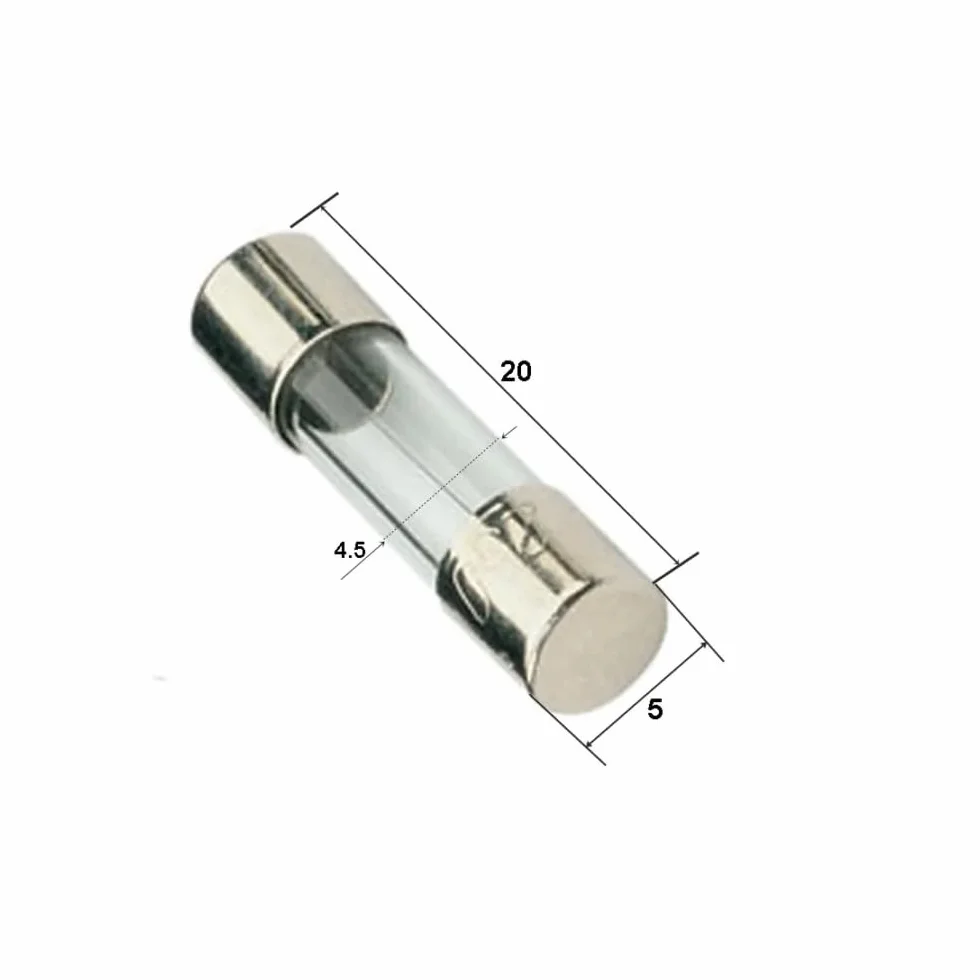 Fusible temporisé (T) en verre 2A 250VAC 5x20mm Boite de 10