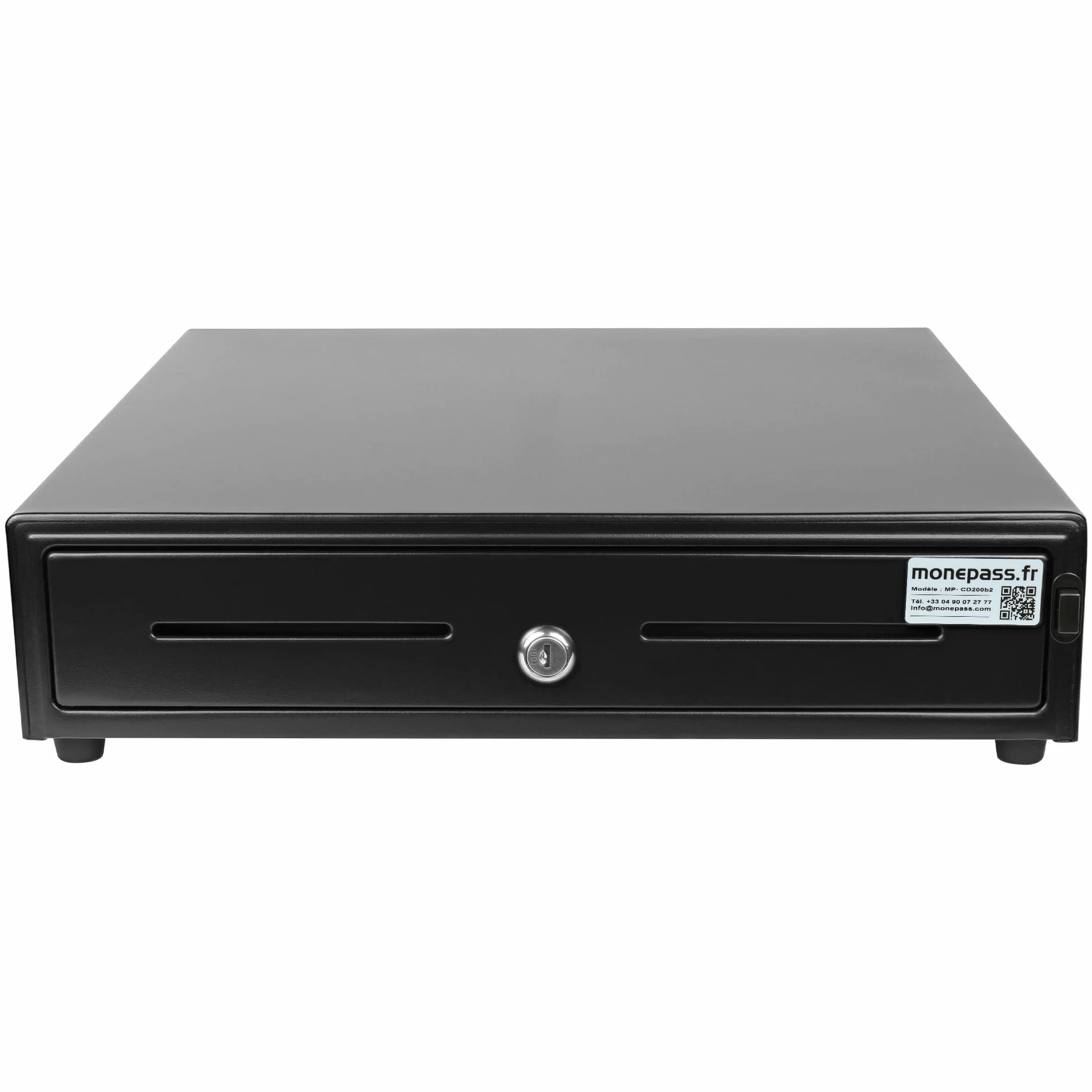 Monepass CD200b2-4B/8C Tiroir-caisse 41 cm à ouverture manuelle avec Insert amovible
