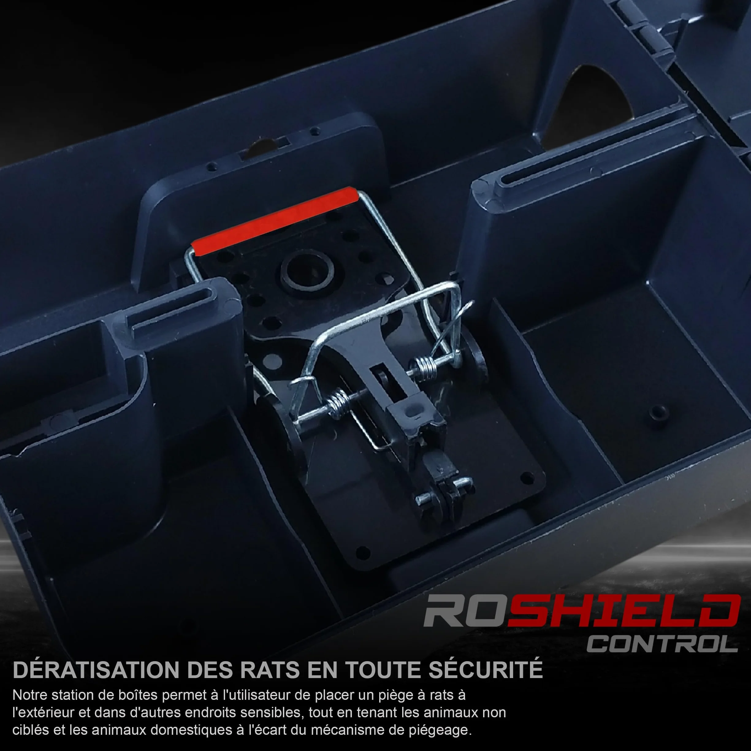 Roshield 2 x boîte protectrice pour pièges à Rats externes - Kit Anti-rongeurs et Anti-nuisibles pour Le Jardin, sans Poison - Qualité Professionnelle Verte