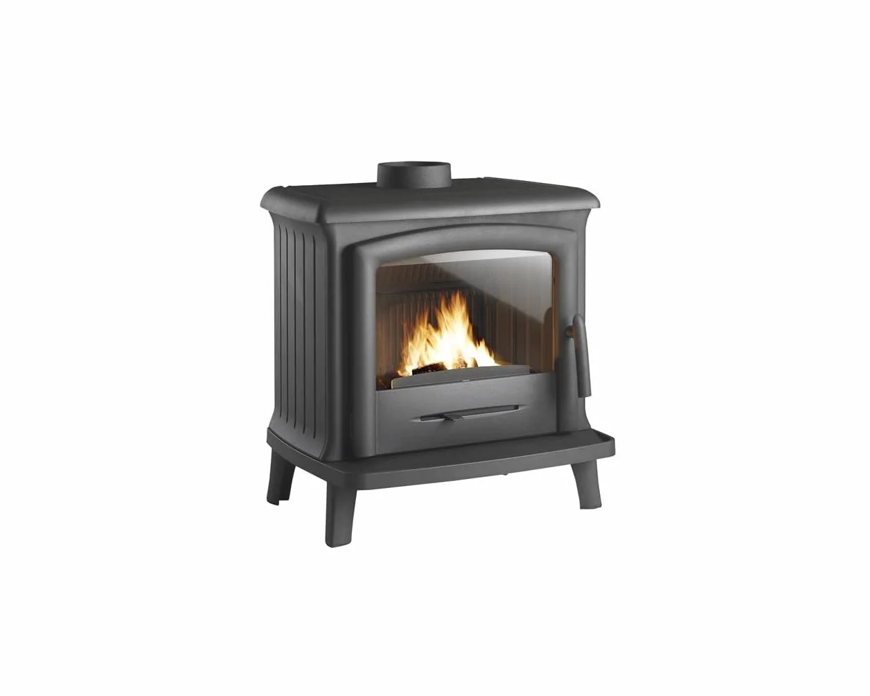 Poêle À Bois Fonte 6kw Anthracite