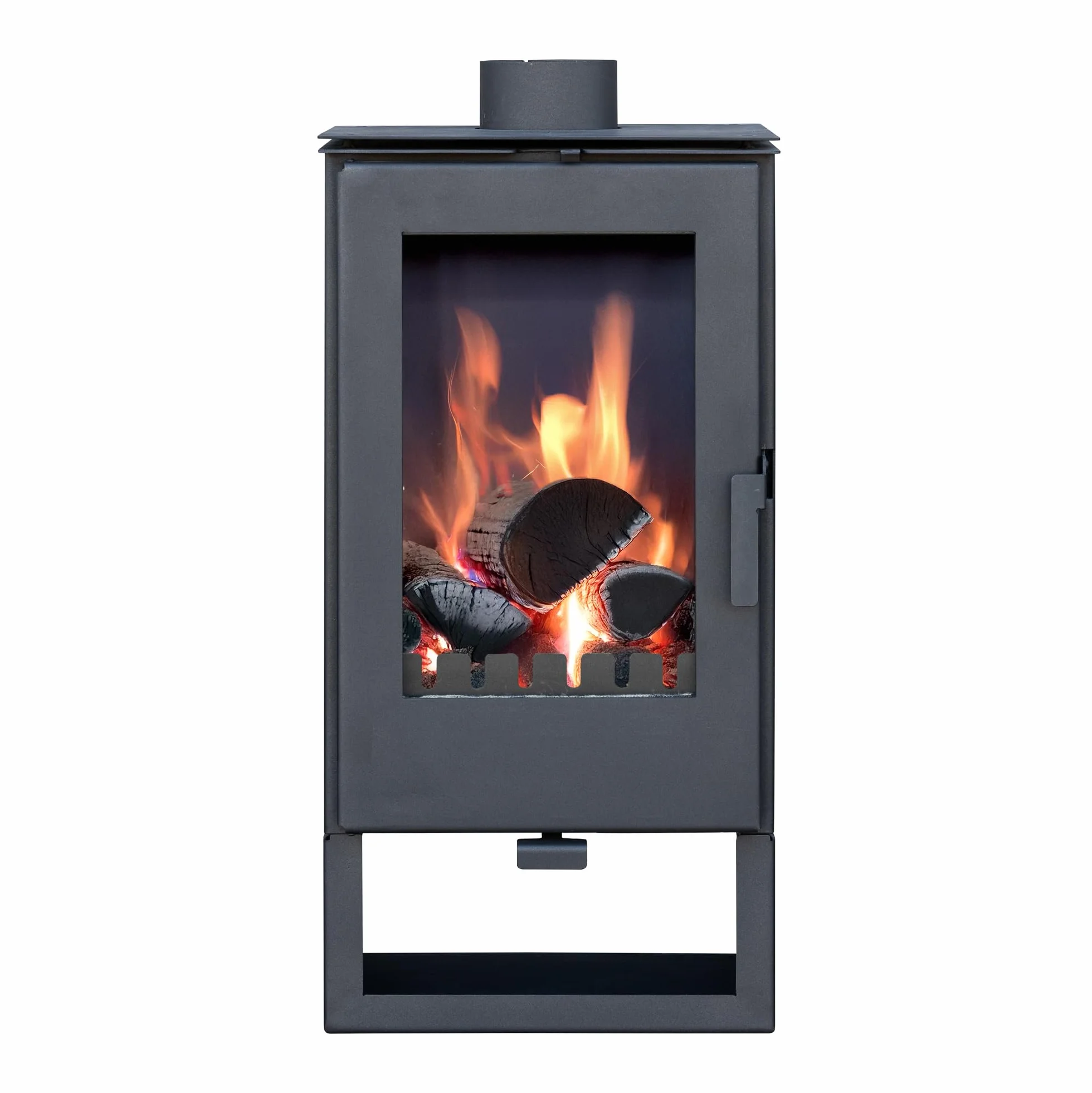 Poêle à bois 9 kW ALAZ K8M Noir 90 cm 47 x 40 cm 150 mm