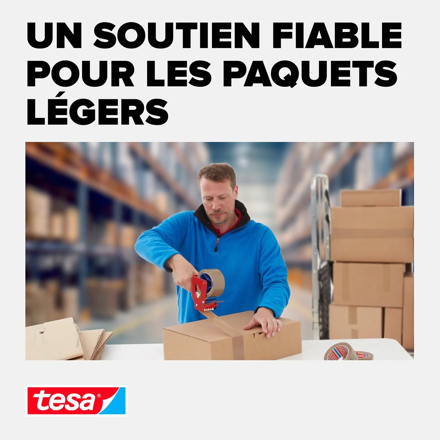 Ruban Adhésif tesapack 64014 Marron 6 Rouleaux 66 m
