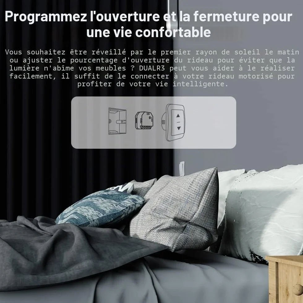 SONOFF DUALR3 Lite Interrupteur Wi-Fi Intelligent 2 Gang 2 Way 15A 3300W