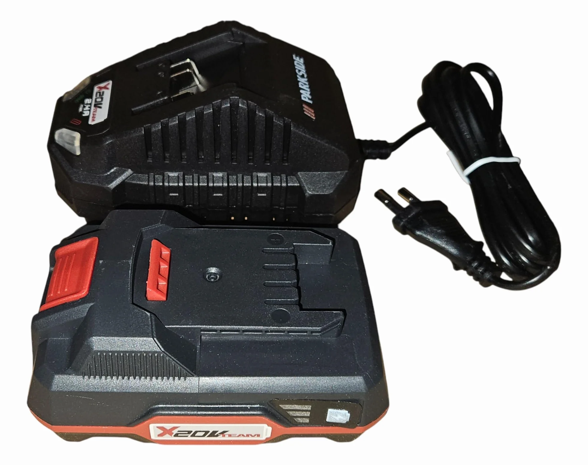 Parkside Batterie Lithium-ION 20 V 2 Ah PAP 20 B1 Chargeur 60 Min PLG 20 C1 65 W 2,4 A