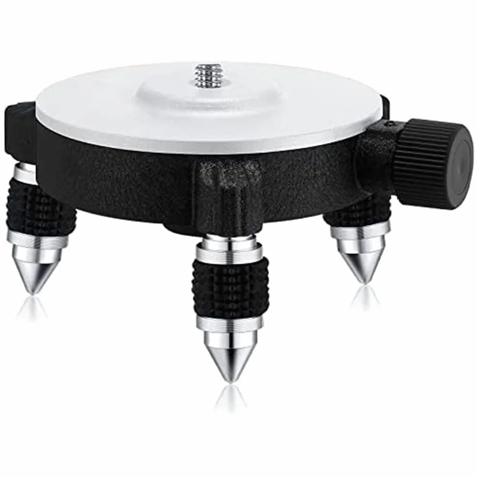Evenden Adaptateur de niveau laser à réglage 360°, base rotative pour trépied, support de réglage fin