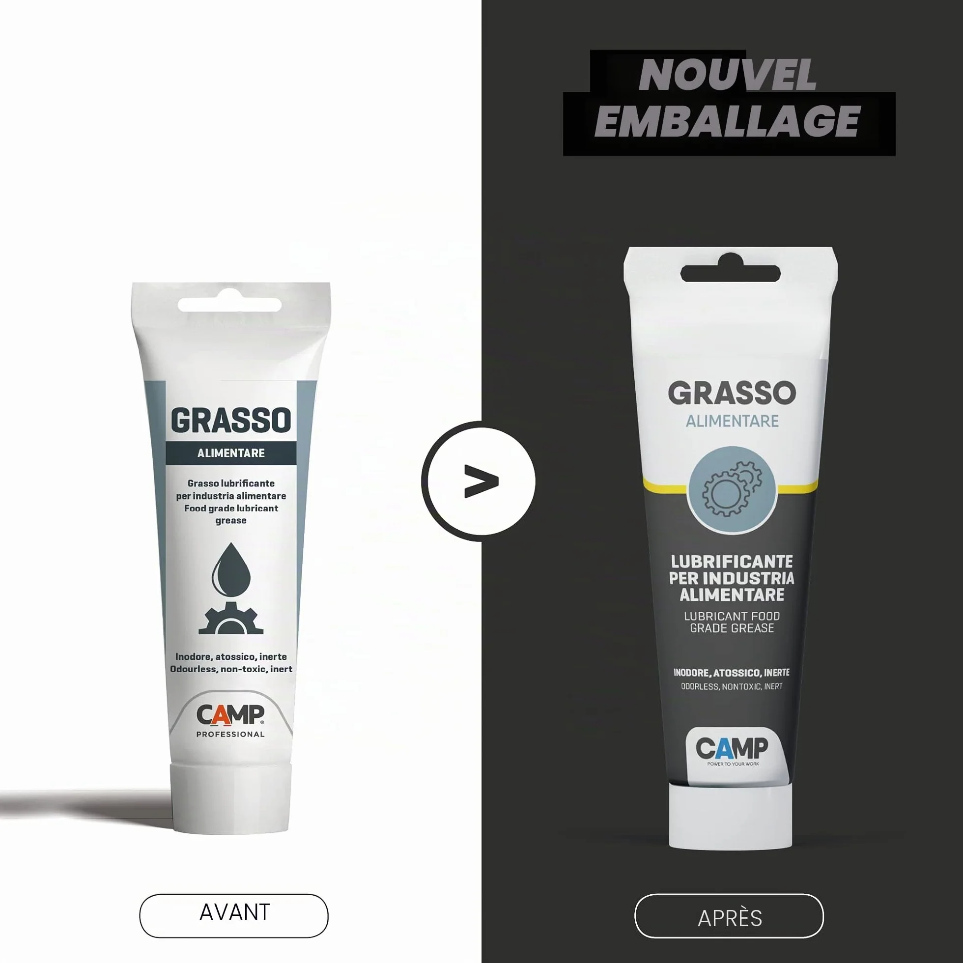 CAMP Graisse Alimentaire Lubrifiante Non Toxique 150 ml pour Machines de Transformation