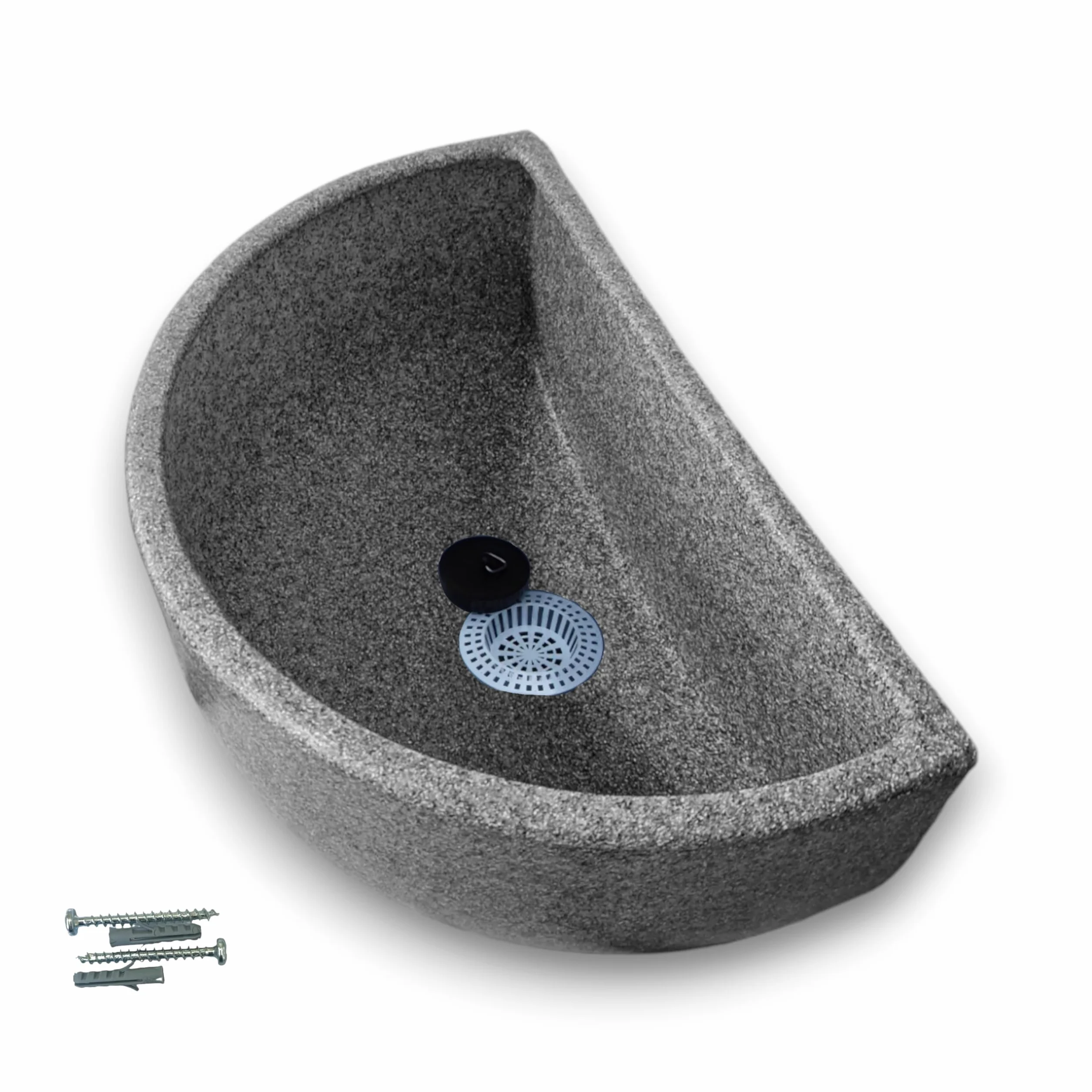 Varile Évier multifonction en plastique aspect granit/pierre avec filtre à cheveux pour jardin camping-car