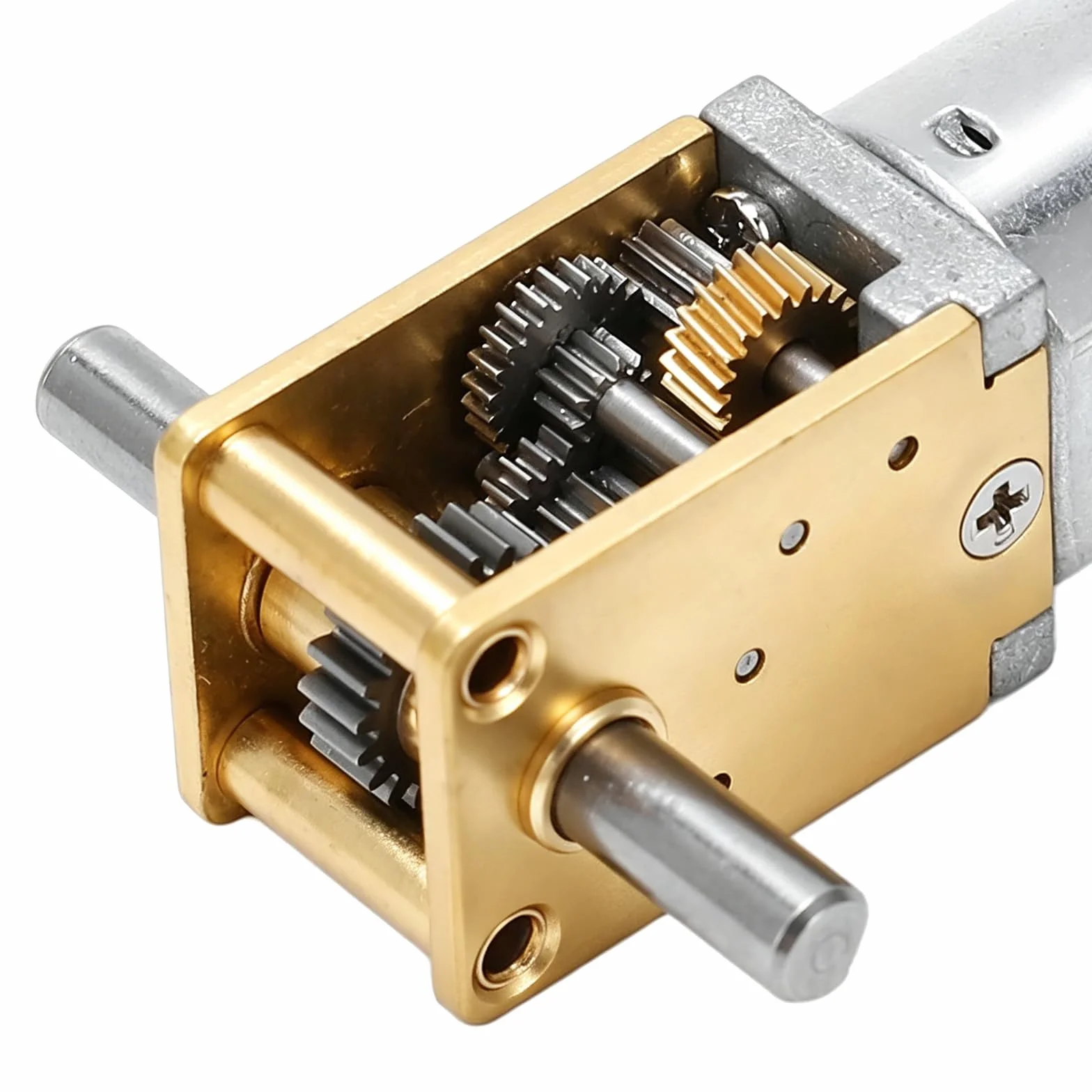 Moteur À Engrenages Métal DC 12V 200RPM Vis Sans Fin Arbre 3mm D-Forme pour Machines