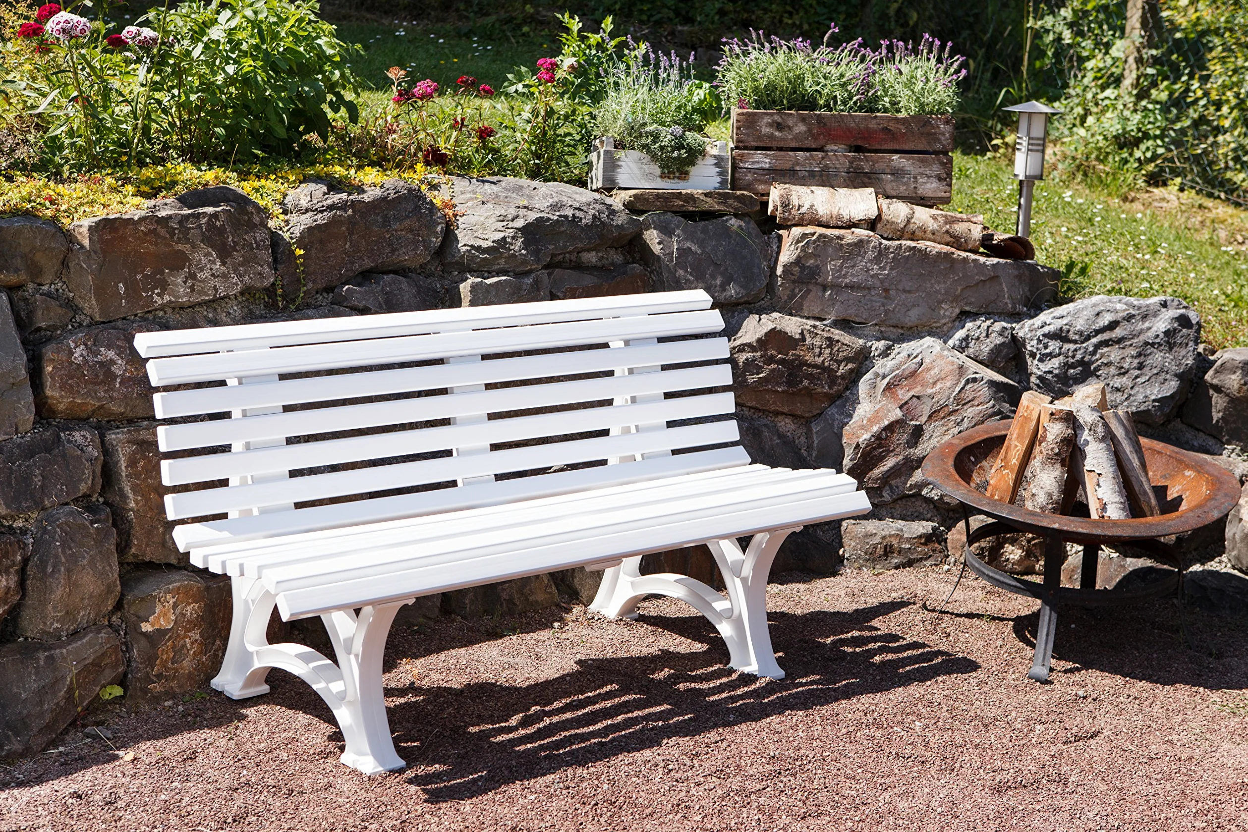 Banc d'extérieur en plastique