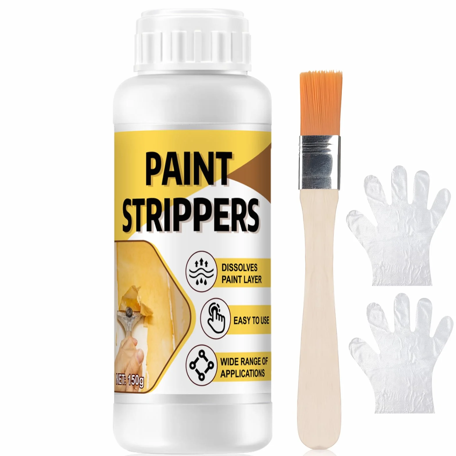 Décapant Peinture 150g, Décapant Peinture Bois Métal Puissant
