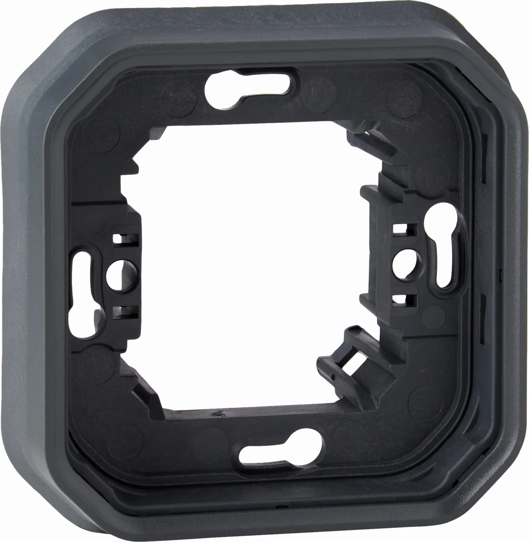 Legrand Plexo Support plaque étanche 1 poste anthracite encastré