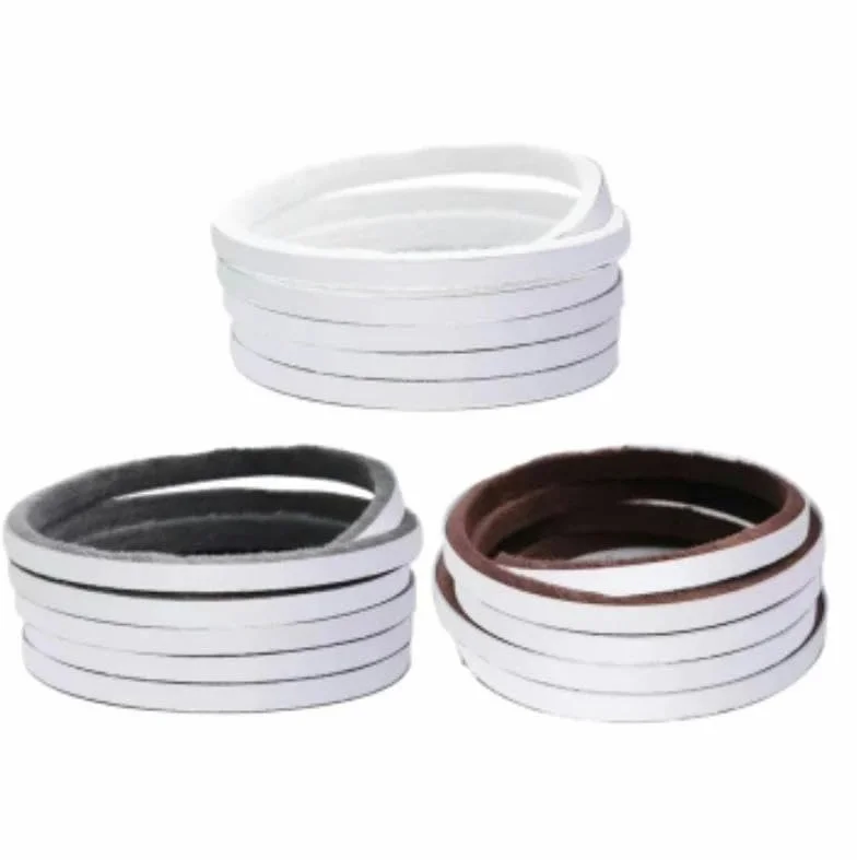 Joint d'étanchéité auto-adhésif en poils de laine pour porte et fenêtre 7/9 x 5 mm 9 mm 12 mm 15 mm 23 mm Gris Blanc Brun-gris