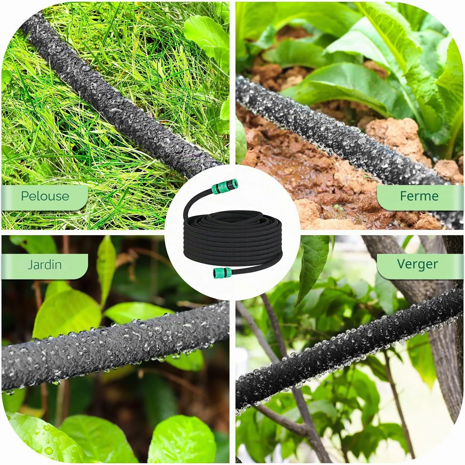 Tuyau Poreux Microporeux pour Irrigation Goutte à Goutte 50m