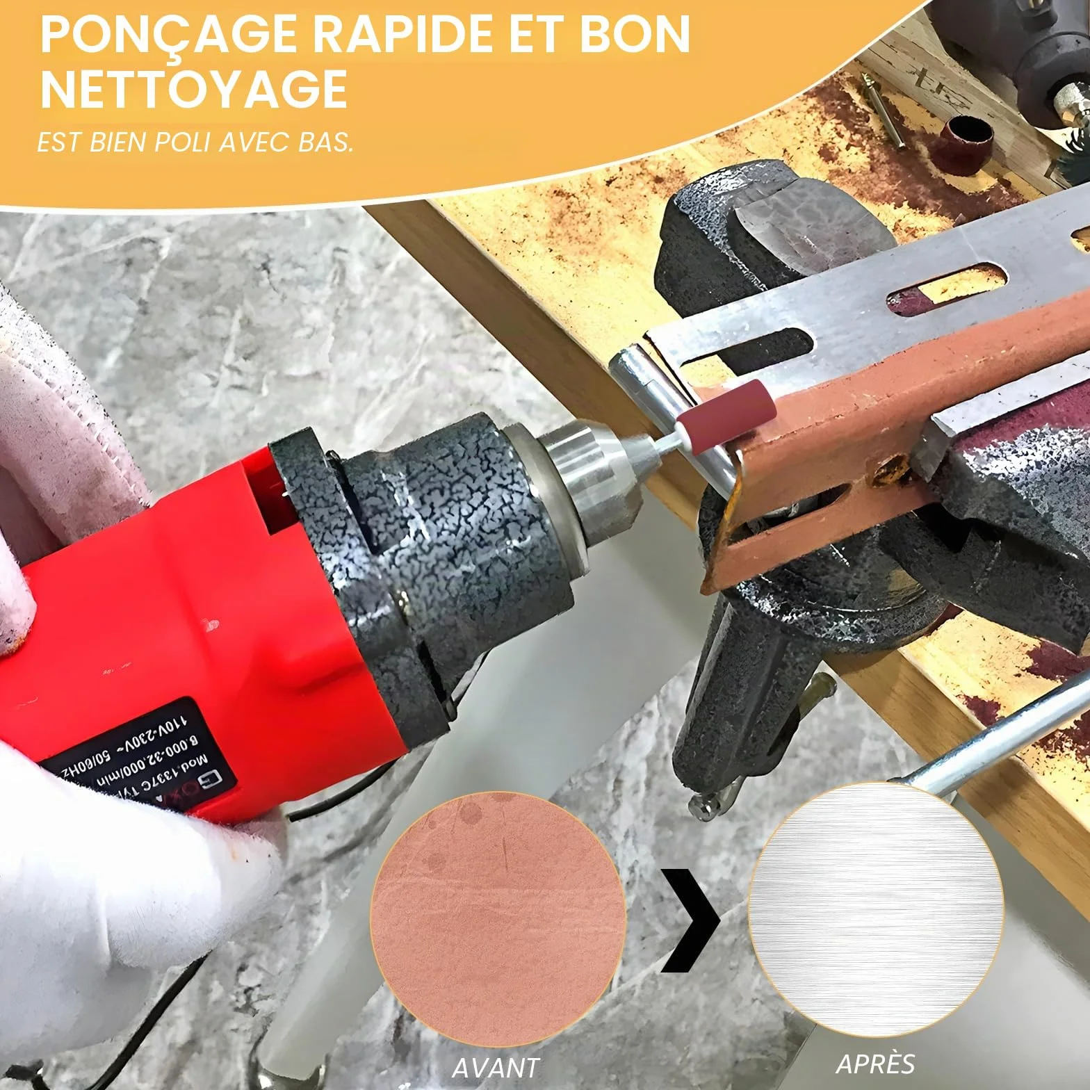 240 PCS Tambour Adaptateur de Band Ponçage Manchon Abrasif Compatible Dremel Outils Rotatifs Grain 80/120/180