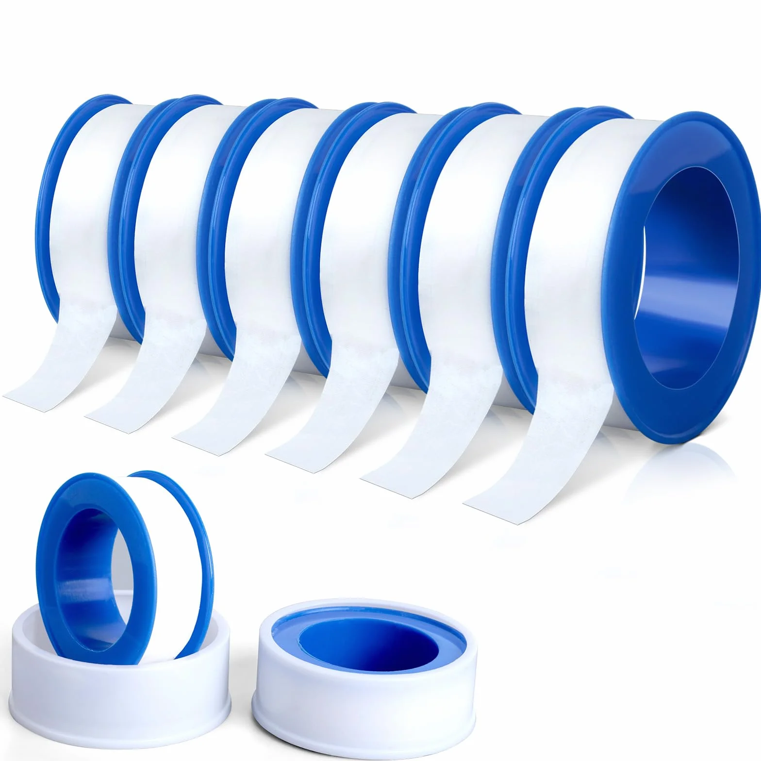 Ruban d'étanchéité en Téflon PTFE 13mm x 10m Lot de 6 Rouleaux Industriel