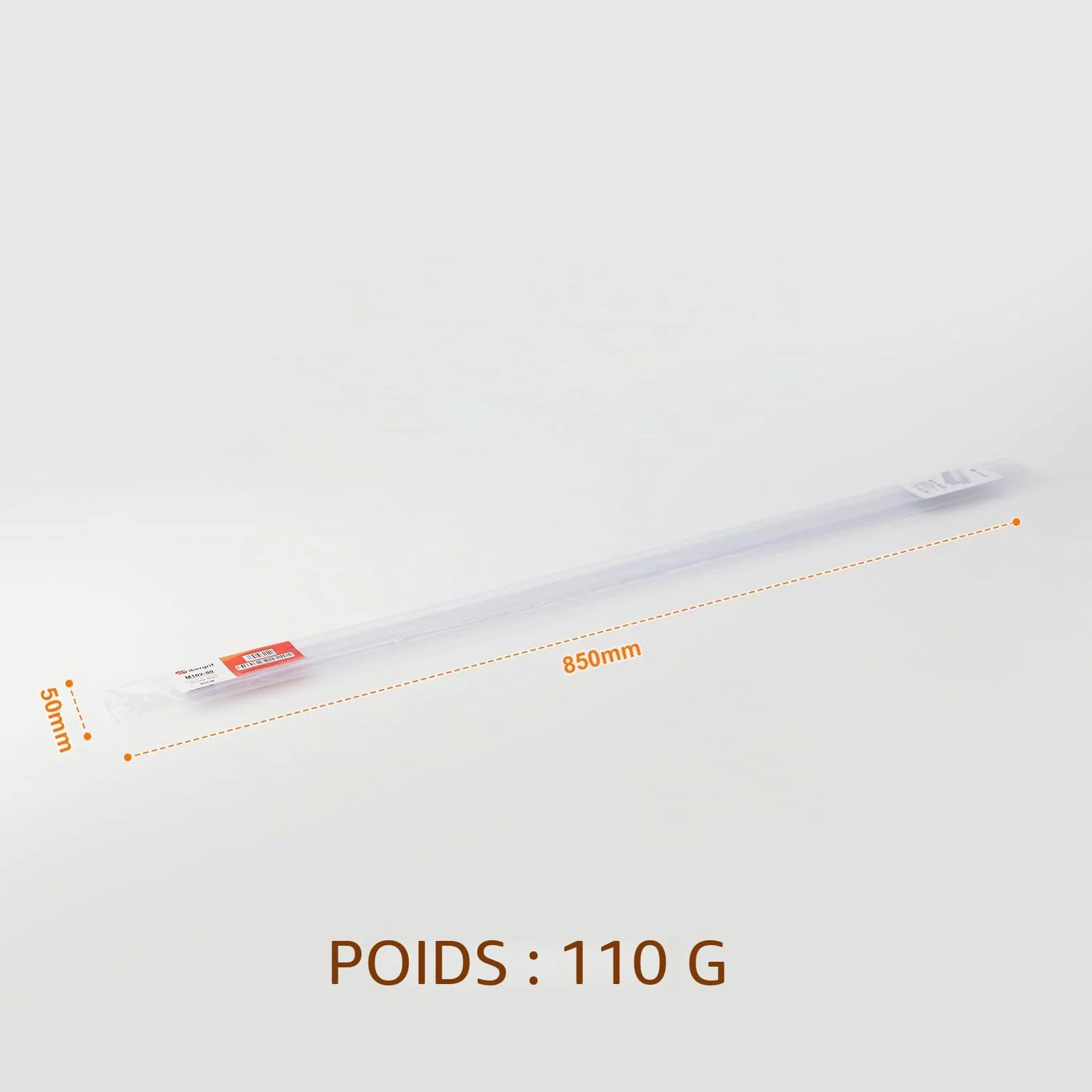 Joints d'étanchéité pour Portes de Douche en Verre 80CM, Vitre 5-8 MM, 2 Pièces, Transparent