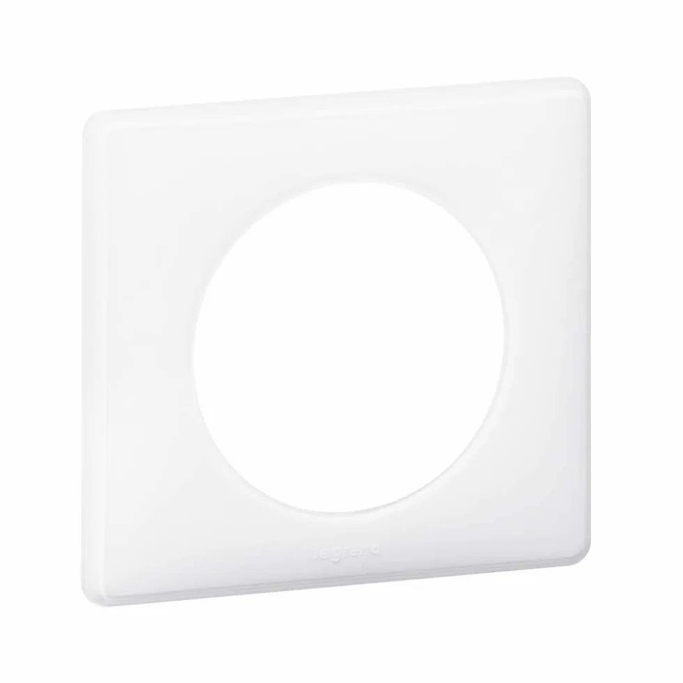LEGRAND Plaque Céliane Finition 1 Poste Laqué Blanc