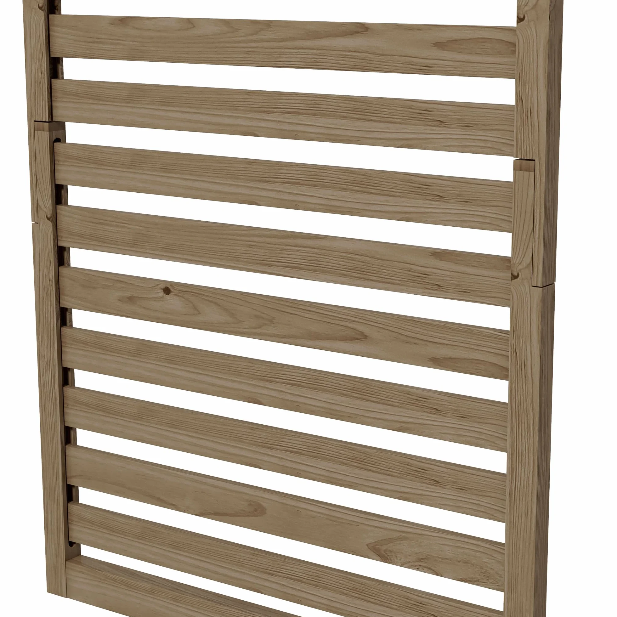 Outsunny Lot de 2 support plantes intérieur avec étagères suspendues et treillis en bois massif