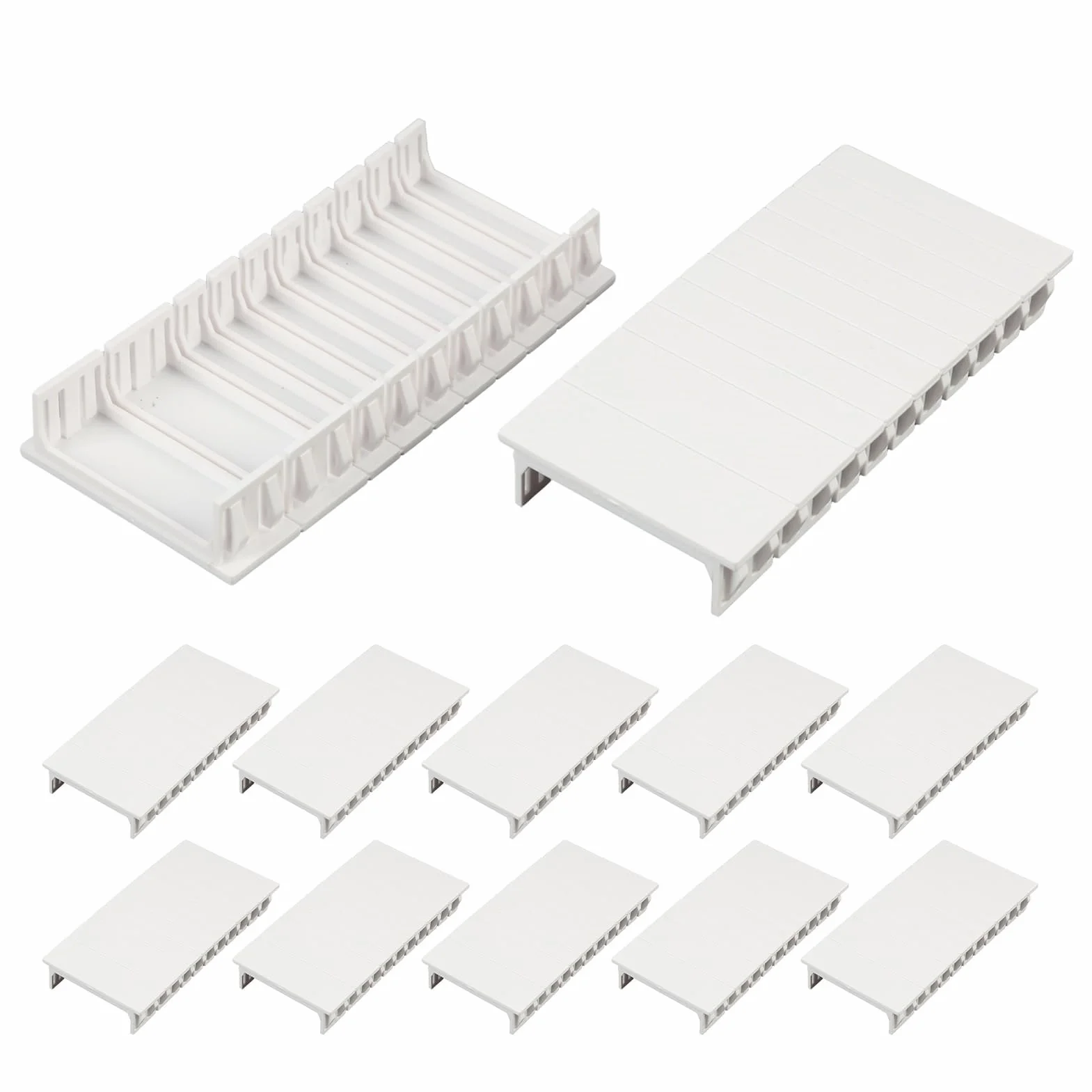 Cache-Vide pour Tableau Électrique 12 Pièces 12TE 215 x 50 mm Blanche