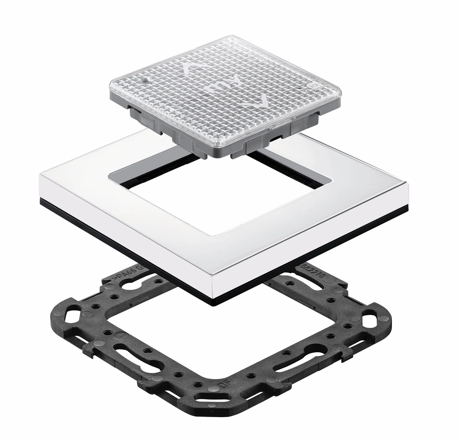 Somfy Cadre Blanc laqué Commande Murale Smoove