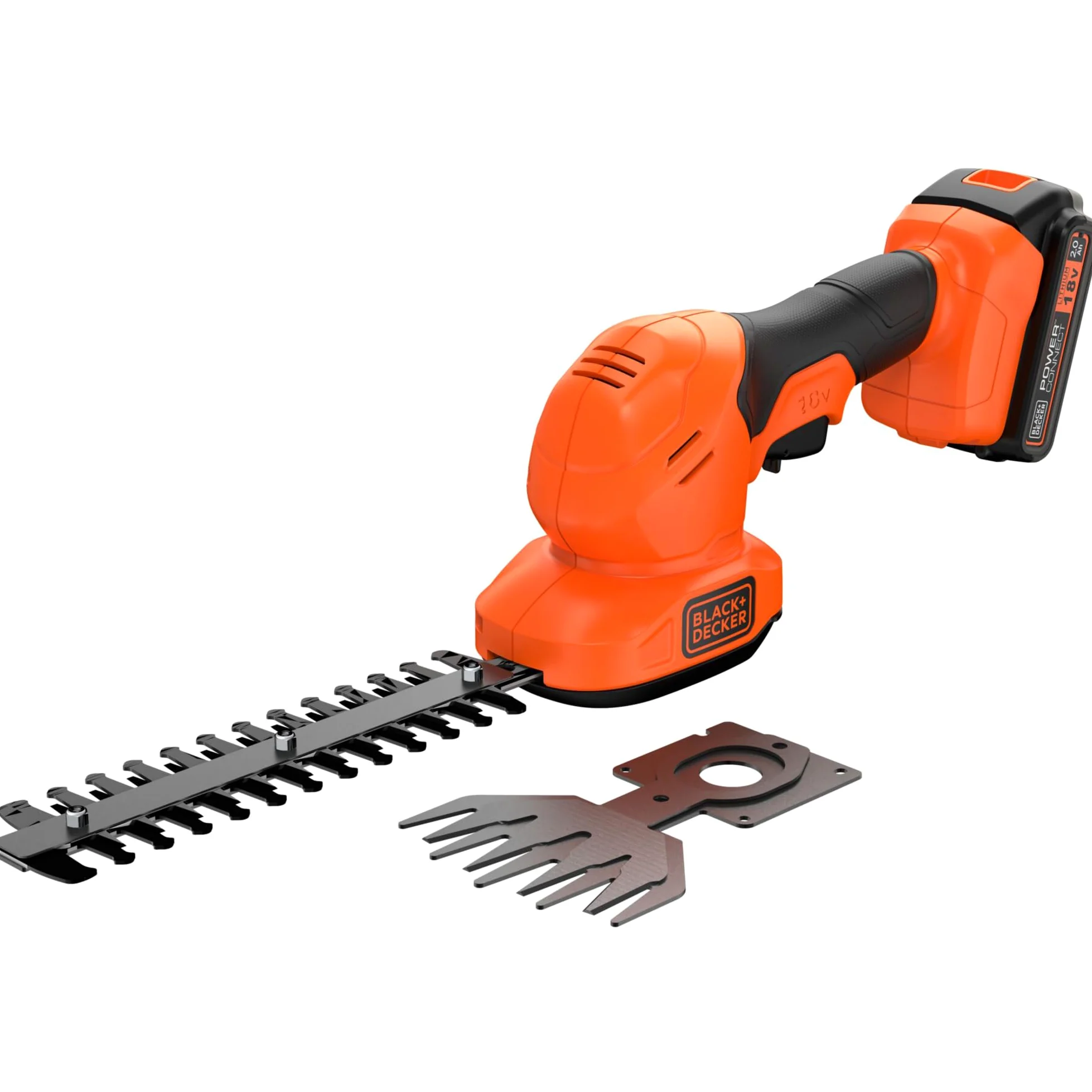 Kit tijera cortacésped + arreglasetos con una batería 18V 2Ah Litio