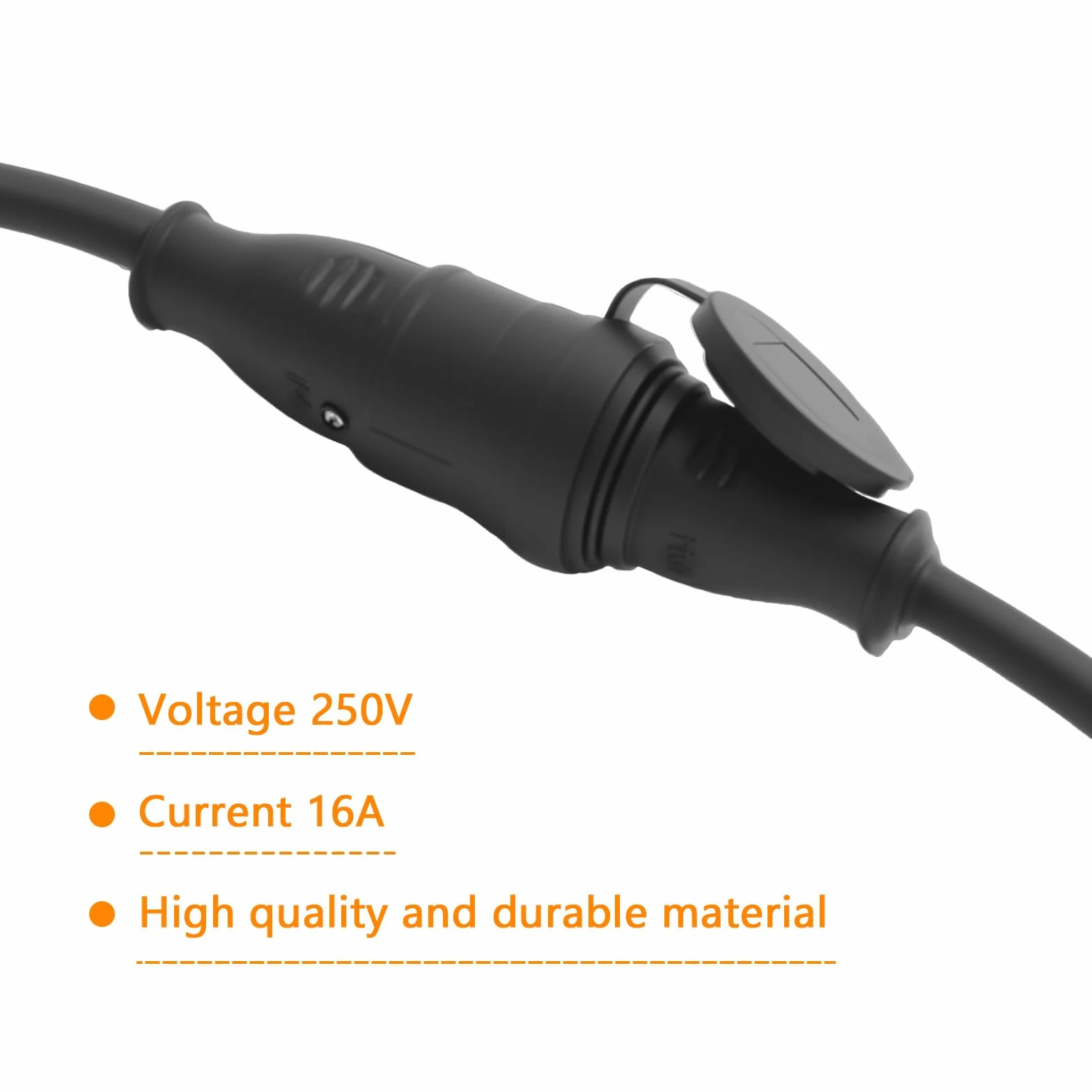 TNSLAND Schuko Plug et Connecteur IP44 250V 16A Fiche Mâle Prise Électrique