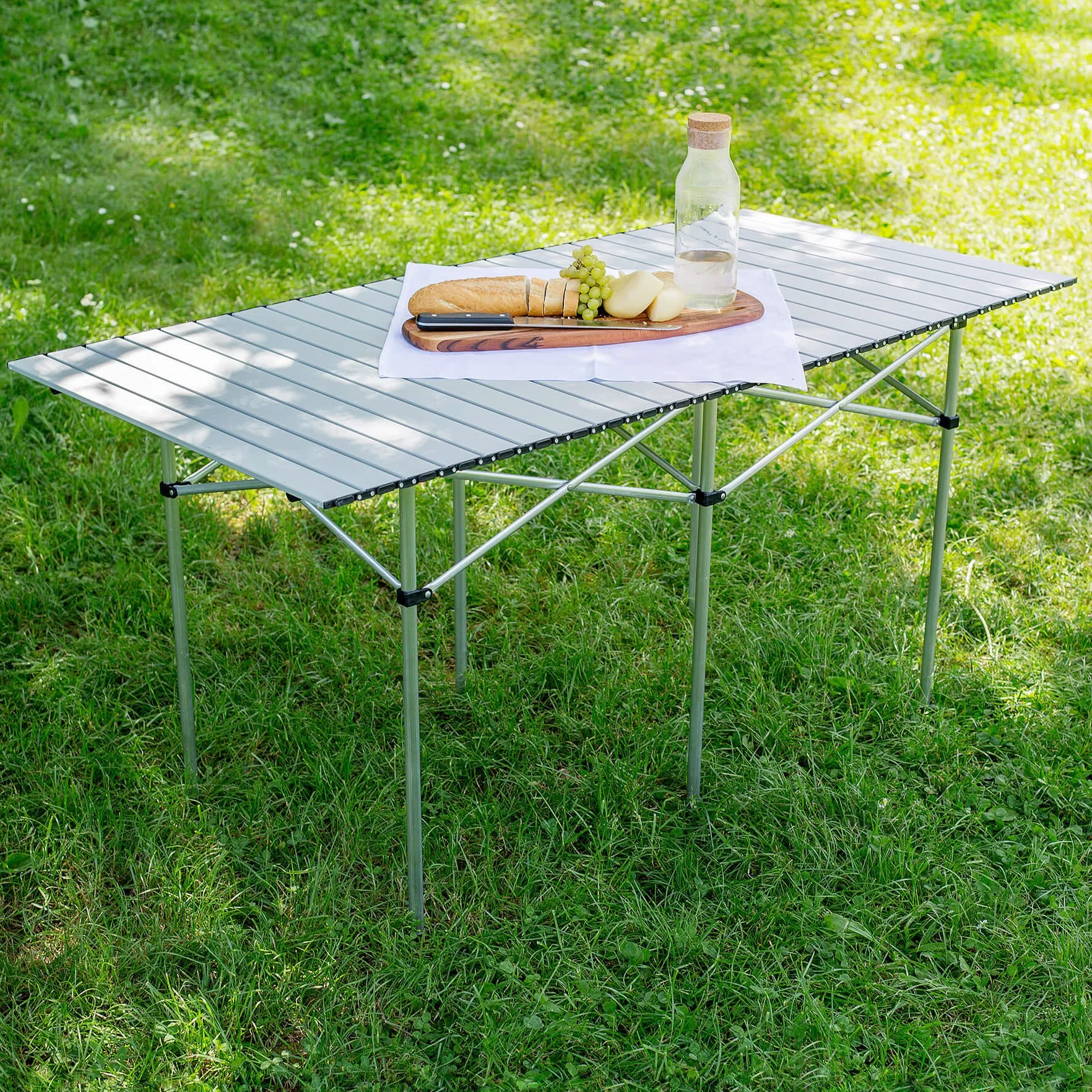 TecTake Table Pliante de Camping Aluminium Jardin BBQ Barbecue Pique-Nique Portable
