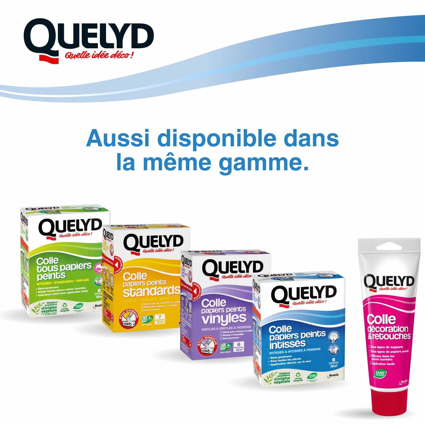 Quelyd Colle Papiers Peints Intissés en Pâte Seau 3 kg