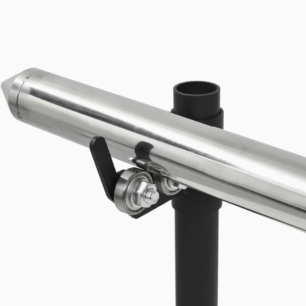 vidaXL Gril de Barbecue Automatique avec Moteur Inox Rôtissoire Tourne Broche