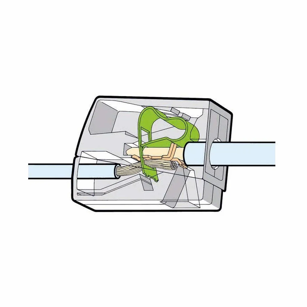 Wago 224-112 Bornes pour Luminaires 3 Entrées 0,5-2,5mm²