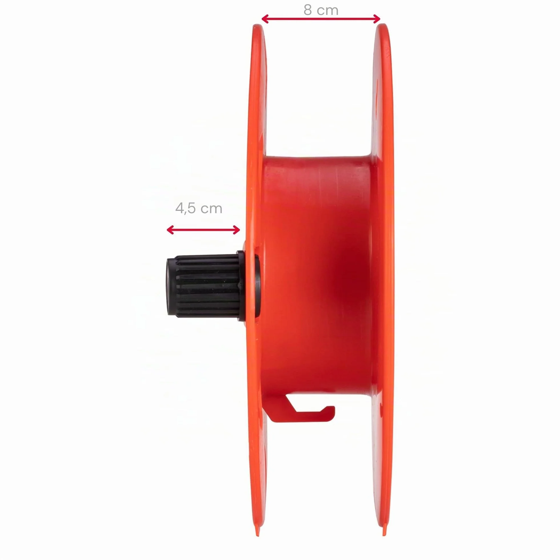 POLY POOL PP2603 Enrouleur de Câble Rolly pour Rallonges Électriques, Tuyau Flexible, Rouge